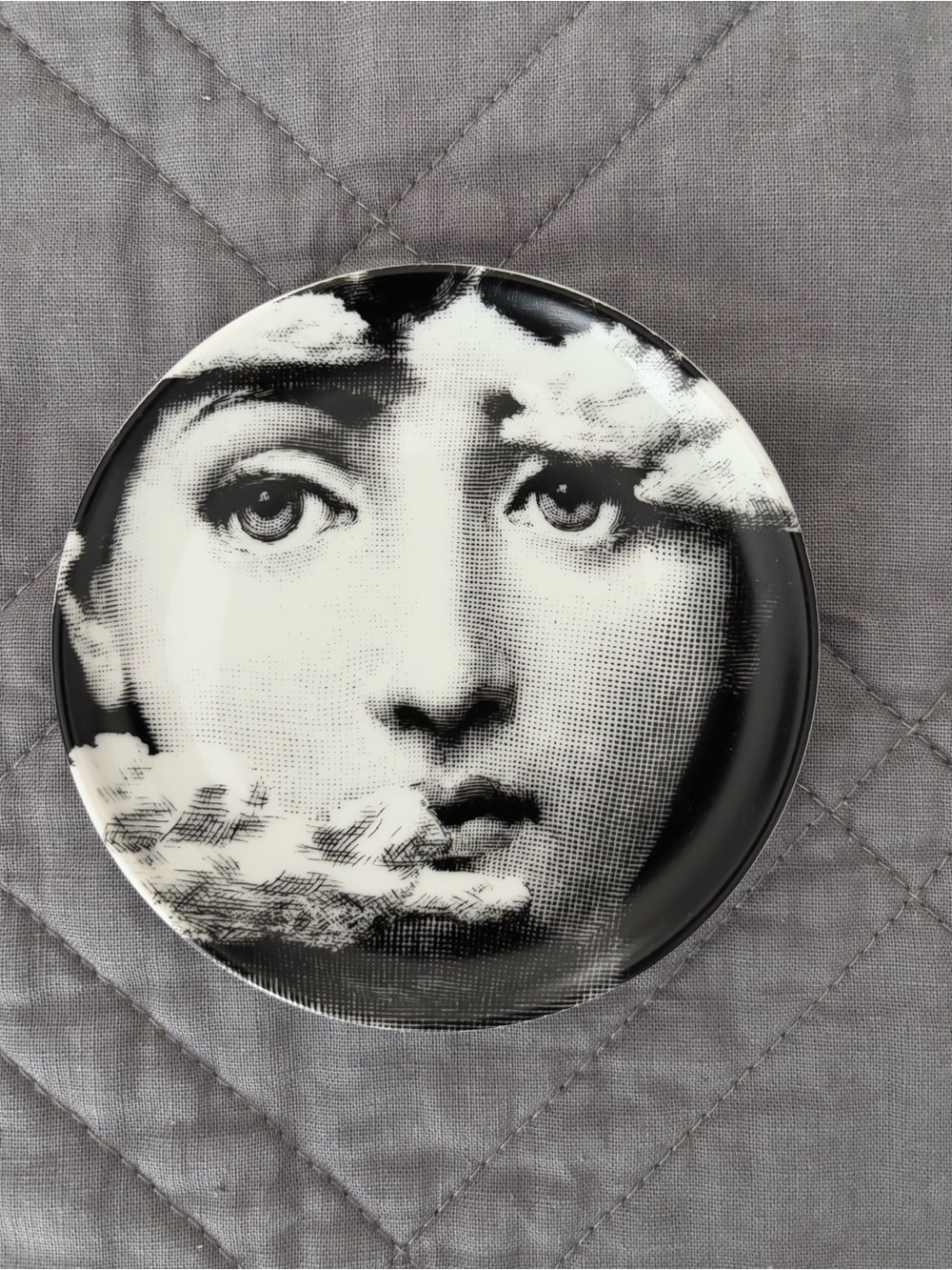 Fornasetti Black and White Trinket Dishes with Branded Box 4 pcs - Picture 3 of 10